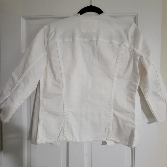 New Principle Denim The Jewel in White Denim Jacket - Picture 11 of 11